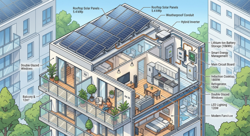 Solar Powered Apartment Lift