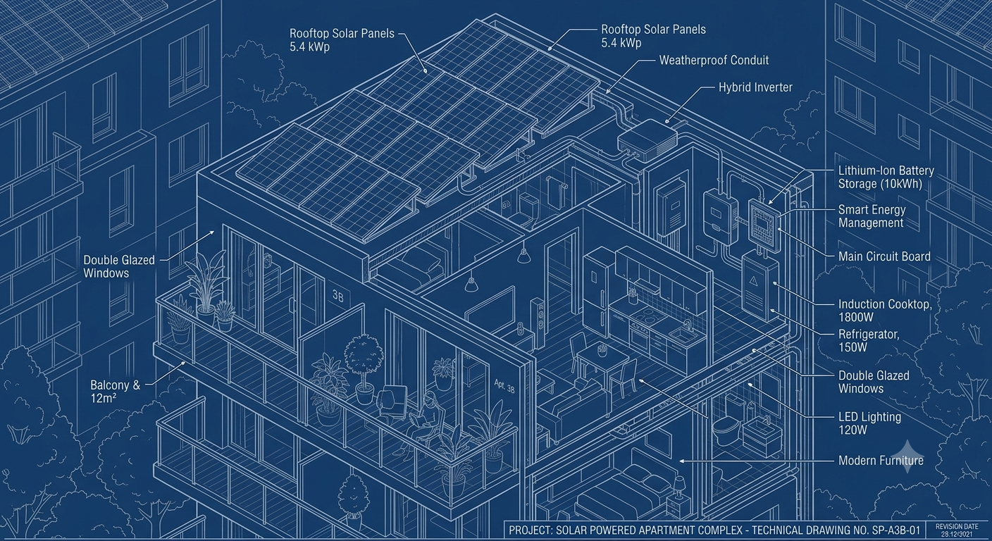Solar Powered Apartment Lift in India: How to Reduce Housing Society Bills by 80%